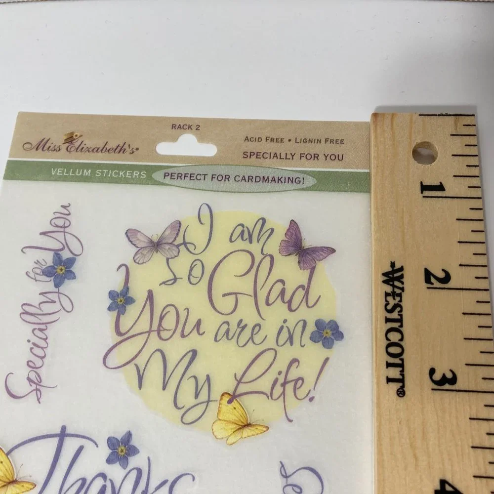 7 Sheets Thankful for You Stickers Scrapbook